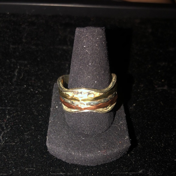 STERLING SILVER SPINNER WORRY RING - Picture 1 of 1